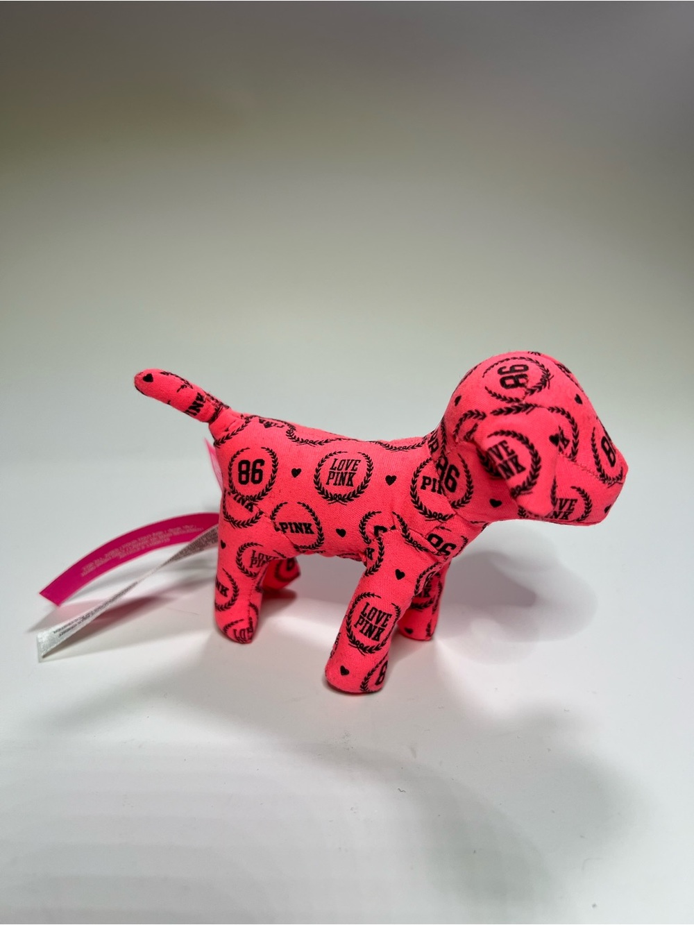 Victoria's Secret PINK Victoria's Secret Neon Pink Mini Dog Plush Toy